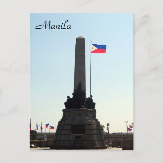 rizal flag monument briefkaart (Voorkant)