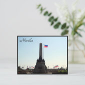 rizal monument briefkaart (Staand voorkant)