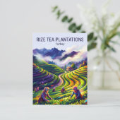 Rize Theeplantages Turkije Briefkaart (Staand voorkant)