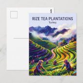 Rize Theeplantages Turkije Briefkaart (Voorkant / Achterkant)
