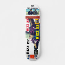 RIZZ 22 Skateboard, 7¾" Deck