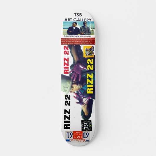 RIZZ 22 Skateboard, 7¾" Deck Persoonlijk Skateboard (Voorkant)