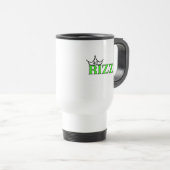 RIZZ 40 Milestone Birthday Crown Coffee Mug Reisbeker (Voorkant rechts)