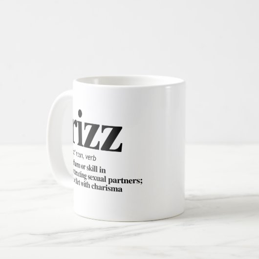 Rizz-definitie Koffiemok (Voorkant links)