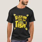 Rizz em met de tim voor autisme t-shirt (Voorkant)