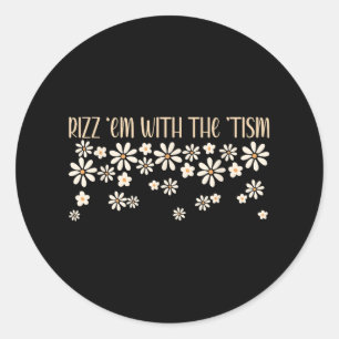 Rizz EM met de TISM Special Education Autisme AWA Ronde Sticker