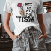 Rizz em met de tismretro Flower artistiek T-shirt