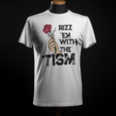 Rizz em met de tismretro Flower artistiek T-shirt
