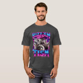 Rizz em withheism Racoon for Men Women and retro f T-shirt (Voorkant volledig)