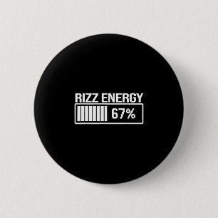 Rizz Energie Op 67 Grappige Zes Zeven Gen Alpha Me Ronde Button 5,7 Cm