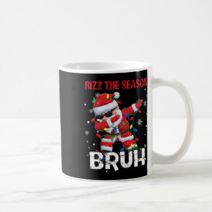 Rizz het seizoen Bruh Kerstmis Rizzmas Kerstman Koffiemok