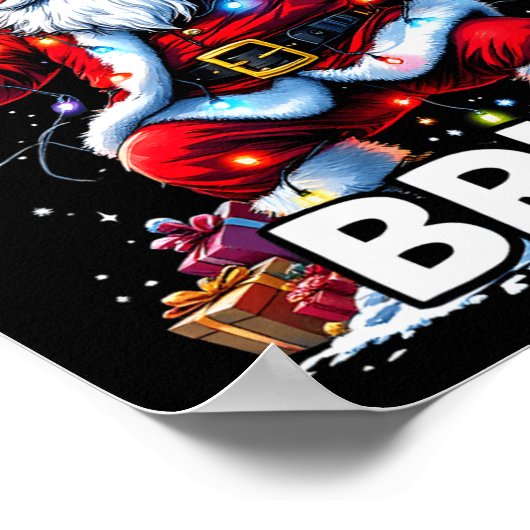 Rizz het seizoen Bruh Merry Rizzmas Bruh Santa Cla Poster (Hoek)