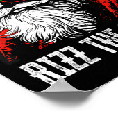 Rizz het seizoen Grappig Cool Bruh Kerstman Vrolij Poster (Hoek)