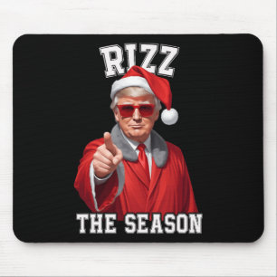 Rizz het seizoen Grappig Trump Kerstman Muismat