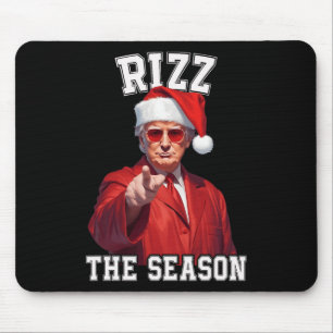 Rizz het seizoen Grappig Trump Kerstmis Santa Pana Muismat