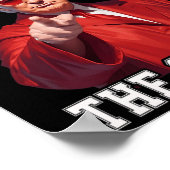 Rizz het seizoen Grappig Trump Kerstmis Santa Pana Poster (Hoek)