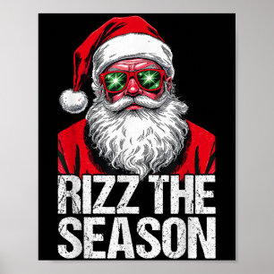 Rizz Het Seizoen Kerst Funny Santa Mannen Teen Boy Poster