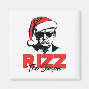 Rizz Het Seizoen Kerst Humorous Trump 2024 Sant Magneet