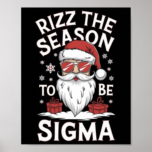 Rizz Het Seizoen Om Sigma Gen Alpha Grappige Meme Poster (Voorkant)