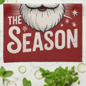 Rizz Het Seizoen Santa Claus Rizzmas Grappige Kers Theedoek (Gevouwen)