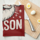 Rizz Het Seizoen Santa Claus Rizzmas Grappige Kers Theedoek (Quarter Fold)