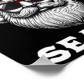 Rizz het seizoen Santa Merry Rizzmas Christmas Riz Poster (Hoek)