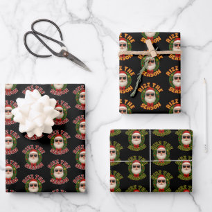 Rizz Het Seizoen Trendy Kerstman Santa Inpakpapier Vel