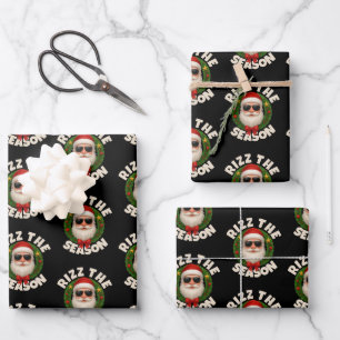 Rizz Het Seizoen Trendy Kerstman Santa Inpakpapier Vel