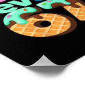 Rizz Level 67 Meme Shirt Ice Cream Drip Meme Six S Poster (Hoek)