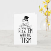 Rizz me met het toerisme! Autisme is Rizzin Funny Kaart (Gele Bloem)