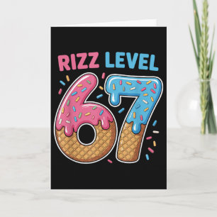 Rizz Niveau 67 Alpha Slang Gen 67e Nummer Ijs Crea Kaart