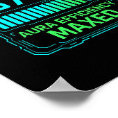Rizz Output 67% Aura Efficiëntie Maxed Tech Gamer  Poster (Hoek)