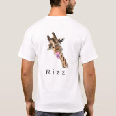 Rizz T-shirt met grappige giraffe (Achterkant)