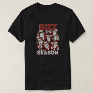 Rizz The Season Funny Christmas Santa's T-shirt