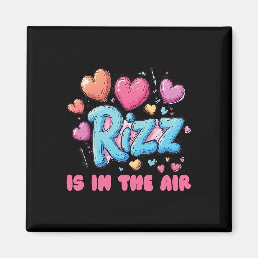 Rizz Valentijnsdag - Schattigee Harten Meme Gezegd Magneet (Voorkant)