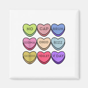 Rizz Valentijnse Snoep Hart Jongens Valentijn Bruh Magneet