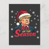 Rizz van het seizoen Funny Trump Kerstman Santa  Briefkaart (Voorkant)