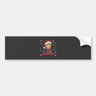Rizz van het seizoen Funny Trump Kerstman Santa Bumpersticker
