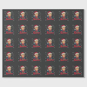 Rizz van het seizoen Grappig Trump Kerstman Cadeaupapier (Vlak)