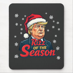 Rizz van het seizoen Grappig Trump Kerstman Muismat