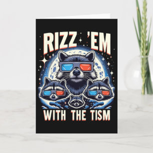 Rizz ze met de Tism Retro Vintage Wasbeermeme A Kaart