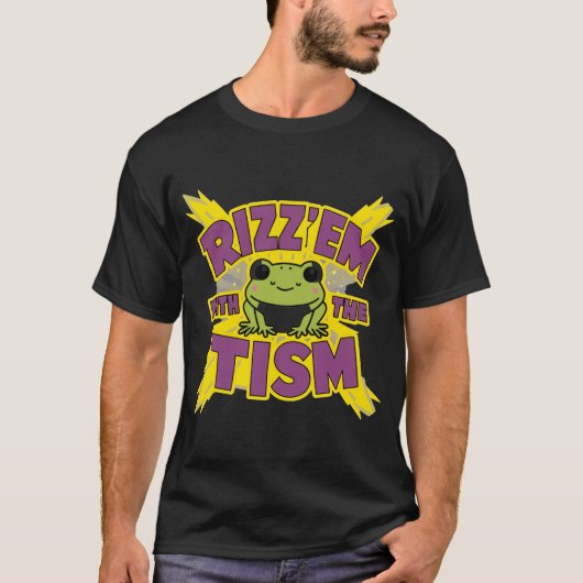 Rizz'em met de tim voor autisme t-shirt (Voorkant)
