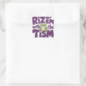 Rizz'em met de tism, tism vierkante sticker (Tas)
