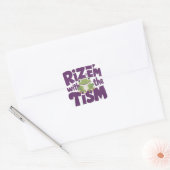 Rizz'em met de tism, tism vierkante sticker (Envelop)