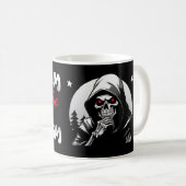 Rizz'em met het mortisme (B&W) Koffiemok (Voorkant rechts)