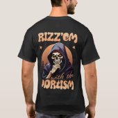 Rizz'em met het mortisme voor en achter t-shirt (Achterkant)