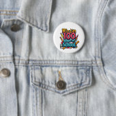 Rizzin 100 dagen school Gen Alpha grappig Ronde Button 5,7 Cm (In situ)