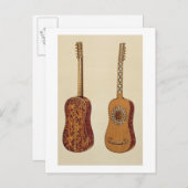 Rizzio Guitar uit 'Musical Instruments' (colore) Briefkaart (Voorkant / Achterkant)