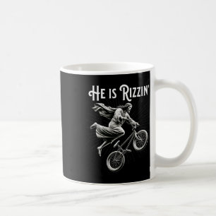 Rizzler krijgt lucht grappig Rizz hij is Rizzin Je Koffiemok