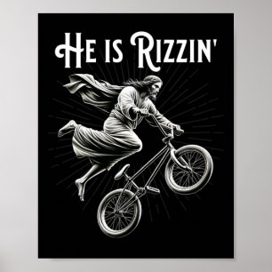 Rizzler krijgt lucht grappig Rizz hij is Rizzin Je Poster